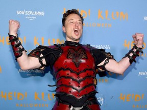 Elon Musk attends Heidi Klum's 21st annual Halloween Party on Oct. 31, 2022 in New York.