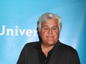 Jay Leno is pictured at the Television Critics Association Winter Press Tour in 2018.