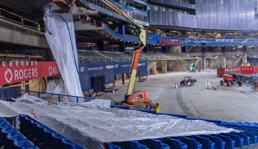 Rogers Centre, before and after phase 1 of the >$300M renovations