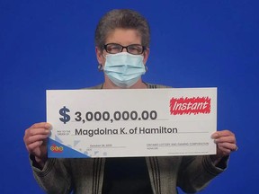 Hamilton's Magdolna Kovac is $3 million richer after her lottery win.