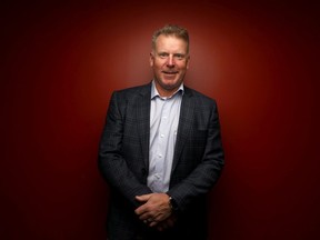 Former Ottawa Senator Daniel Alfredsson talks to the media Tuesday morning at  Canadian Tire Centre in Ottawa. Daniel will be inducted into the Hockey Hall of Fame on Monday, Nov. 14 and was being sized for his Hockey Hall of Fame blazer in Ottawa Tuesday.