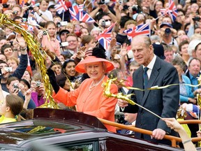 Queen Elizabeth II and Prince Phillip at the Golden Jubilee in 2002.