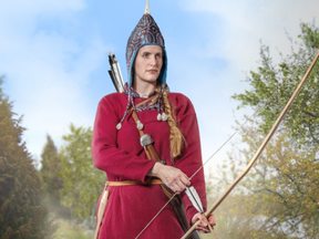 Birka's woman warrior brought to life. Was she a general? BIRKA MUSEUM PHOTO