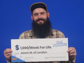 Jason McMahon scratched his way to winning $1,000 a week for life.