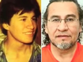 Joseph George Sutherland, circa 1980s, left, now. He has been charged with two counts of first-degree murder in Toronto since 1983.