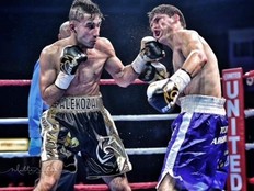 Mississauga’s Helmand Alekozai delivers a stunning left hook to the face of Diego Neira at the Hershey Centre in Feb2017. Alekozai will face Dylan Rushton on the United Boxing card at the CAA Centre in Brampton on Saturday night.