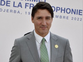 Prime Minister Justin Trudeau attends the 18th Francophone countries Summit in the island resort of Djerba, Tunisia, on Nov. 19, 2022.