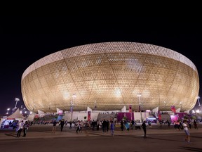 A general view of the exterior of Lusail Stadium.
