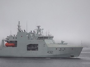 TAYLOR: The Canadian naval hero who sank a German submarine 3 HMCS Max Bernays, pictured here conducting sea trials off Halifax, Nova Scotia, will enter active service in the Arctic in 2023.