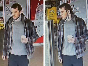 An image released by Toronto Police on Dec. 22 of a suspect wanted in a November 28, 2022 holdup call in the Danforth Avenue and Victoria Park Avenue area.