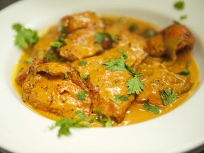 A plate of Chicken Tikka Masala is pictured in the Shish Mahal restaurant in Glasgow, Scotland, on July 29, 2009.