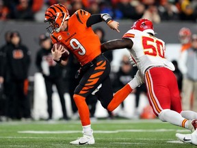 Joe Burrow and the Cincinnati Bengals take on the Cleveland Browns at 1 p.m. on Sunday. USA TODAY SPORTS