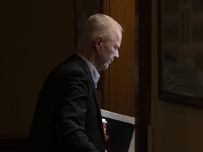 Jamie Wallace, Chief of Staff to Ontario Premier Doug Ford, enters the premier's office at the legislature in Toronto on Tuesday, November 8 2022. THE CANADIAN PRESS/Chris Young