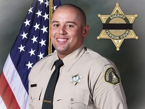 This image provided by the Riverside County Sheriff's Department shows Deputy Isaiah Cordero. Cordero, a Southern California sheriff’s deputy was shot and killed Thursday, Dec. 29, 2022 while trying to stop a car. The suspect was later killed.