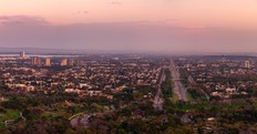 The Islamabad skyline cityscape view.