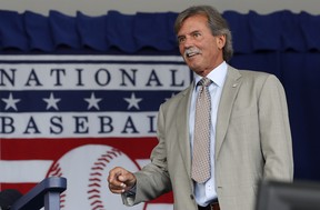 Hall of Famer Dennis Eckersley attends the Baseball Hall of Fame induction ceremony at Clark Sports Center on July 24, 2022 in Cooperstown, New York.  Getty Images