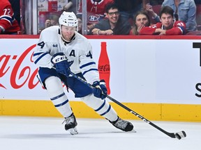Morgan Rielly is expected to return to the Toronto Maple Leafs on Thursday against the Coyotes after missing 15 games with a knee injury.