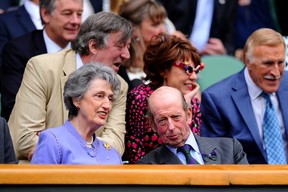 Prince Edward, Duke of Kent and Lady Susan Hussey attend the ladies’ singles Wimbledon second round match between Eugenie Bouchard of Canada and Ana Ivanovic of Serbia at the All England Lawn Tennis and Croquet Club on June 26, 2013 in London.