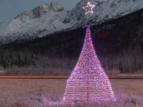 The Glenn Highway Christmas tree