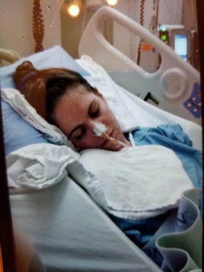 Laura unresponsive and in a deep coma in hospital