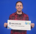 Kyle Turl of St. Catharines, Ont., won $500,000 in a Maxmillions prize in the Oct. 21, 2022 Lotto Max draw.