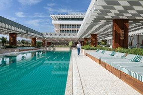 The pool at the Ned in Qatar. Source: The Ned