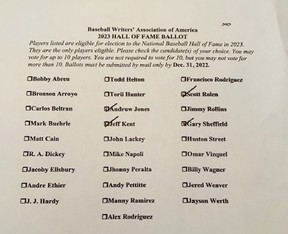 Steve Simmons’ Baseball Hall of Fame ballot includes a vote for clean, defensive superstar Scott Rolen.