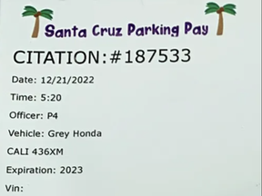 A Santa Cruz man was arrested after allegedly creating and handing out fake parking citations. Santa Cruz Police Department