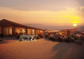 A rendering of the Six Senses Southern Dunes hotel at the Red Sea project in Saudi Arabia. Source: Six Senses