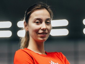 Lyza Yakhno, a native of Ukraine, is an assistant coach for the Canadian senior national team in artistic swimming.