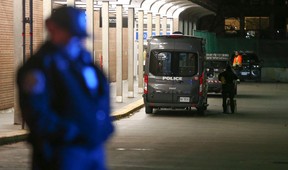 Toronto Police, paramedics and TTC security staff were visible at High Park TTC station after two women were stabbed on Thursday, Dec. 8, 2022. JACK BOLAND/TORONTO SUN