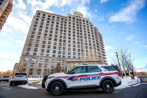 York Regional Police at the scene on Monday, Dec. 19, 2022. ERNEST DOROSZUK/TORONTO SUN