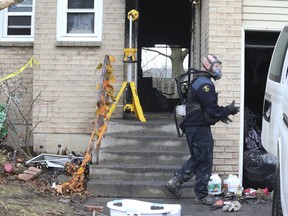Ontario Fire Marshal officials are investigating a blaze that killed two adults and two children died in a Hamilton townhouse on Thursday, Dec. 29, 2022.