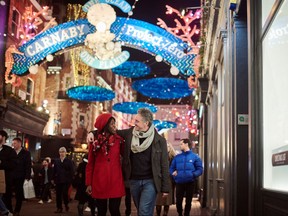 Streets and neighbourhoods across London are all aglow during the holidays. Photo: Rama Knight/Visit Britain