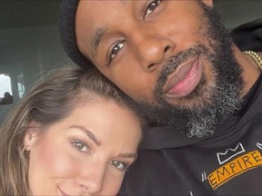 Allison Holker Boss is pictured with her husband tephen "tWitch" Boss in this photo shared on her Instagram account.