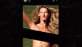 Brown allegedly attempted photo manipulation with this doctored pic of Gisele Bundchen. ANTONIO BROWN