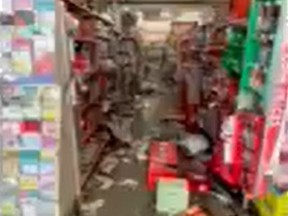 Looted store in Buffalo, N.Y.