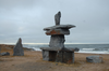An Inukshuk sits on the beach behind the Town Complex in Churchill. Our guides explained Inukshuk means “looks like a person.” Laura Shantora Nelles/Toronto Sun