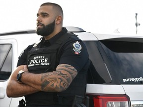 Former B.C. Lions offensive lineman Jas Dhillon calls it a 'once-in-a-lifetime' opportunity to join the new Surrey Police Service.