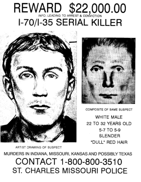 SERIOUSLY SEEKING HERB: Wanted poster for the I-70 Killer. ST CHARLES POLICE