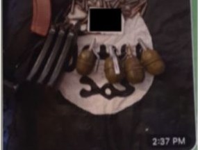 The U.S. Justice Department has charged four people in a plot to fundraise for ISIS, and one of those charged is a North York man. This photo of weapons was included in the department document.