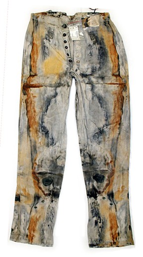 Miner’s pants salvaged from the S.S. Central America.