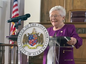 Alabama Gov Kay Ivey announces that a statewide mask order will be extended through Oct. 2, 2020 during a press conference at the Alabama Capitol in Montgomery, Ala., on Thursday, Aug. 27, 2020.
