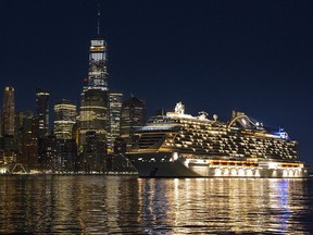 The MSC Seascape arrives in New York City for her naming ceremony.