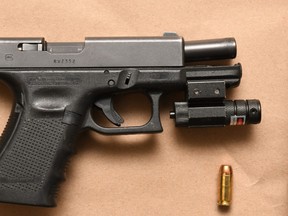 This handgun was seized in a traffic stop in Markham on Thursday, Dec. 29, 2022.