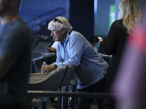 Toronto Blue Jays TV analyst Buck Martinez - who is battling cancer - was in attendance as president Mark Shapiro unveiled that the team with be spending $300M in the next few season to renovate the Rogers Centre into a state-of-the-art sports entertainment facility  in Toronto, Ont. on Thursday July 28, 2022.