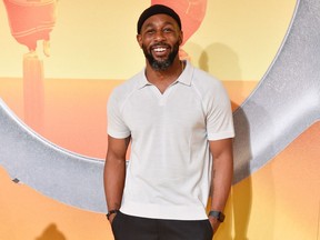 Stephen "tWitch" Boss is pictured at the premiere of "Minions: The Rise of Gru" in Los Angeles, June 25, 2022.