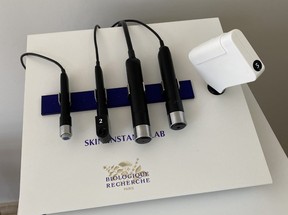 Tools from French brand Biologique Recherche are used to provide a personalized facial at Spa Soleilla at Château L’Hospitalet. CYNTHIA MCLEOD/TORONTO SUN