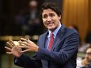 Prime Minister Justin Trudeau speaks in Parliament during Question Period in Ottawa, Dec. 8, 2022. 