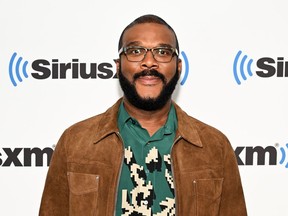 Tyler Perry is pictured at SiriusXM in New York City on September 22, 2022.